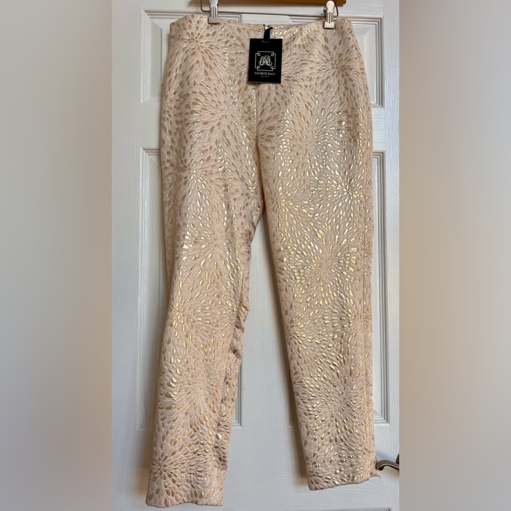 COPY - COPY - Elizabethth McKay Metallic Gold Broadway Pants